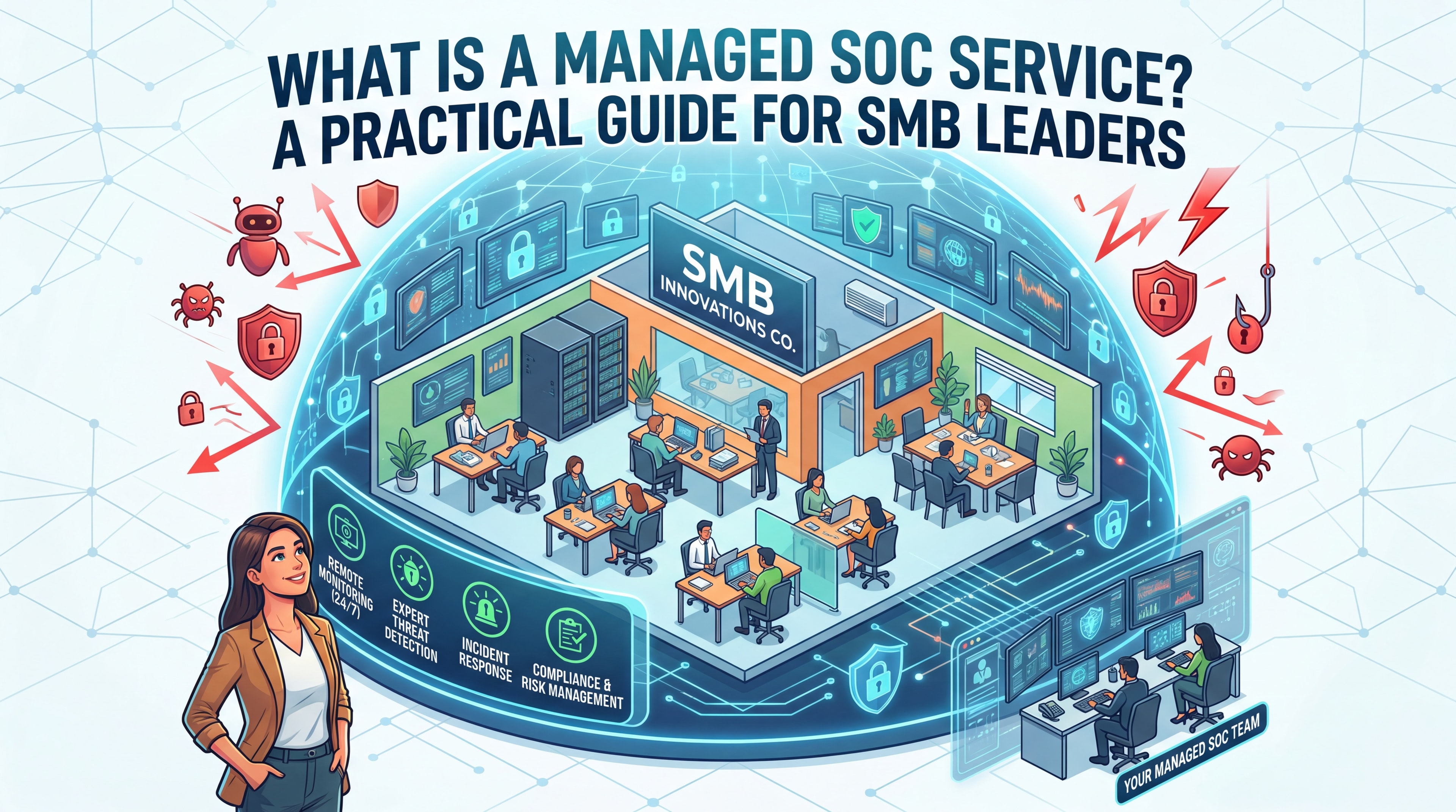 What Is a Managed SOC Service? A Practical Guide for SMB Leaders